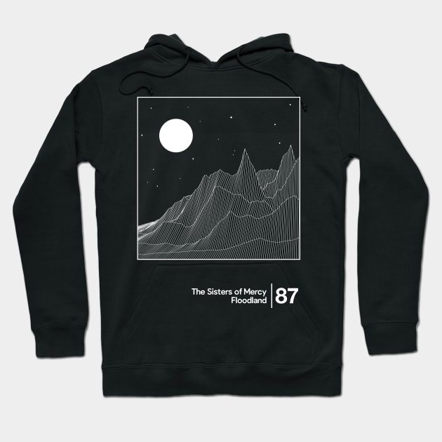 The Sisters Of Mercy - Floodland / Minimalist Style Graphic Artwork Design Hoodie by saudade